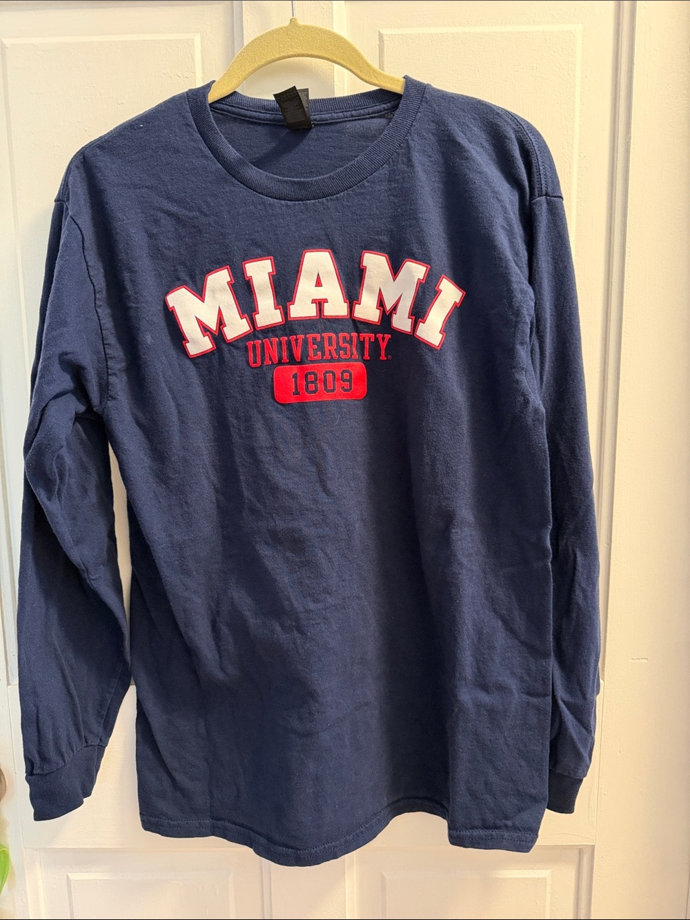 Miami University Women’s  Long-Sleeve Crewneck Shirt - Navy